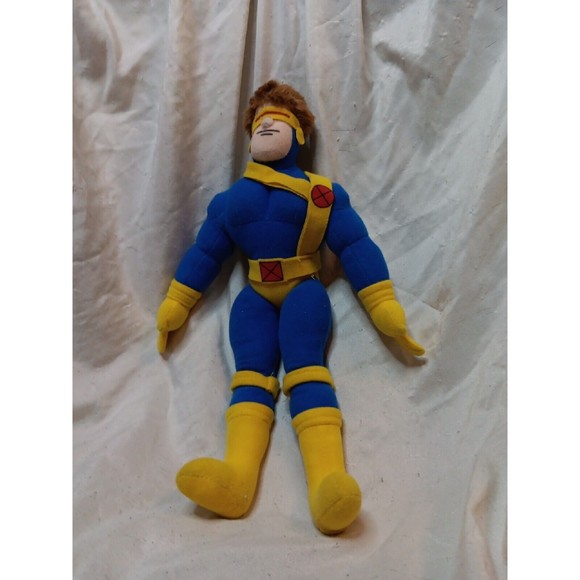 VTG X-men Cyclops Plush Marvel Disney Scott Summers 15" Stuffed Rare - Picture 1 of 4